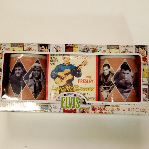 Elvis Presley Mug Gift Set Hot COCOA  Ceramic NIB - Picture 1 of 9